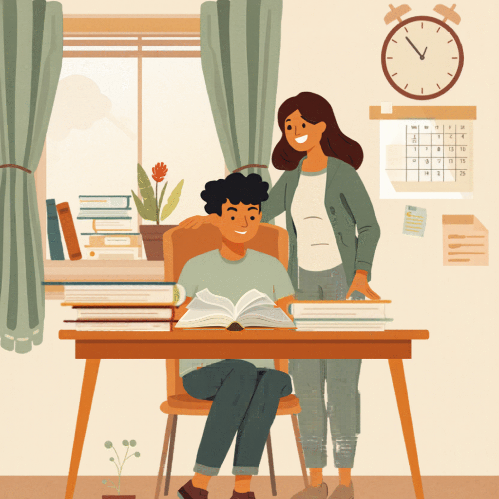 how parents can support children during exams